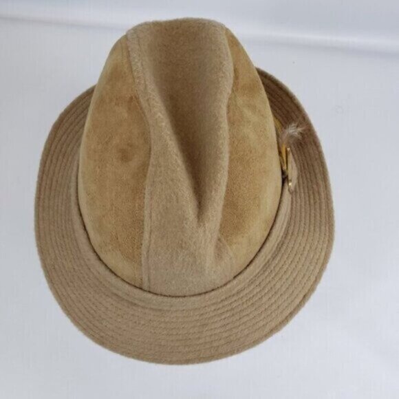 Biltmore Canada Wool Camel Hair Fedora Vintage 7 1/4 - Picture 6 of 13